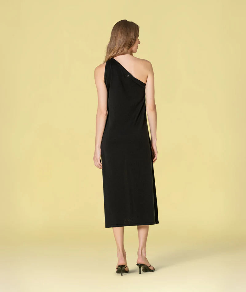 Vestido comprido riscas
