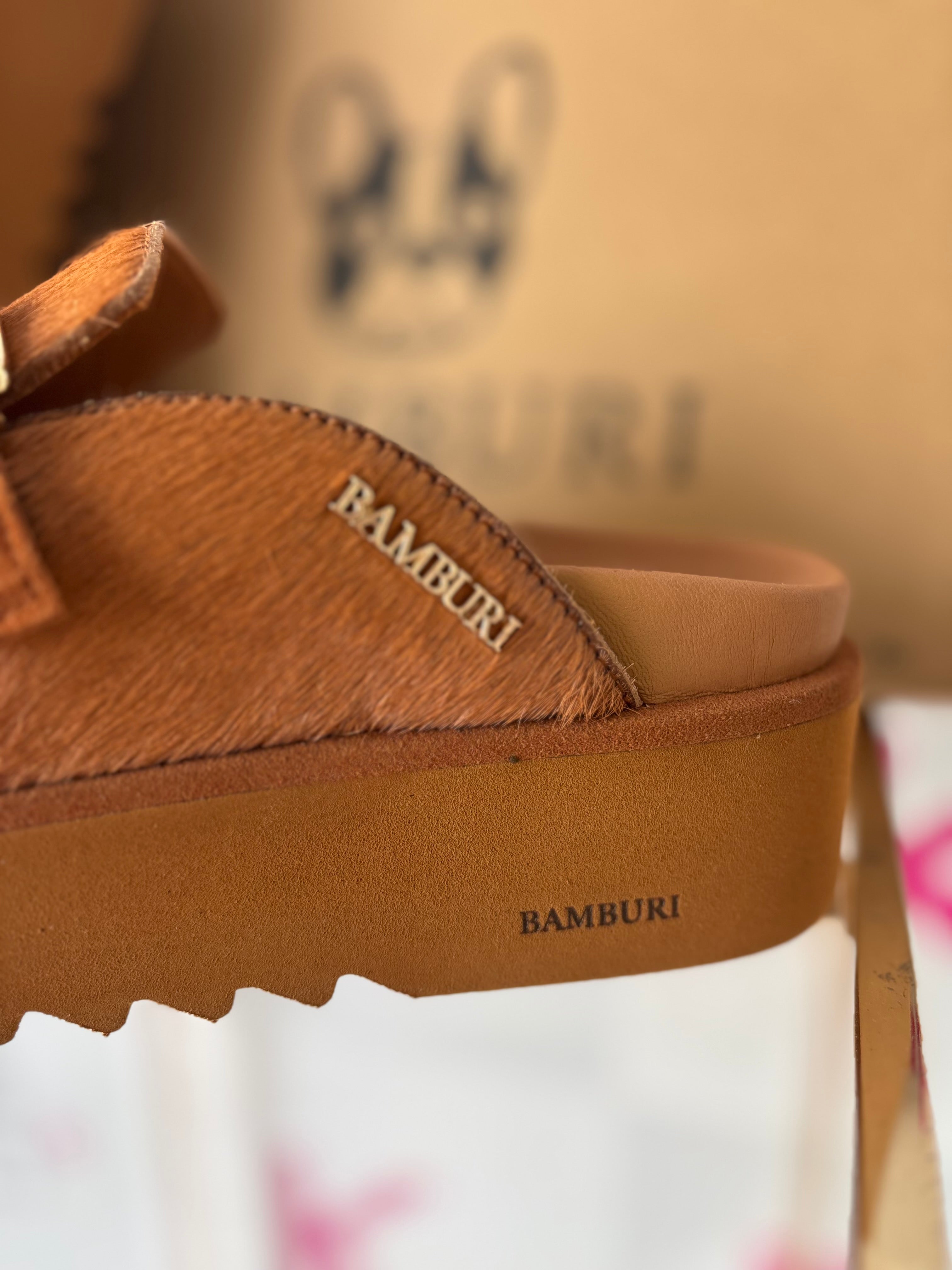 Mule em Pelo Camel com Franjas