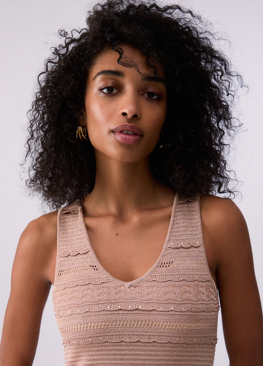 Vestido Longo de Trincho Vazado
