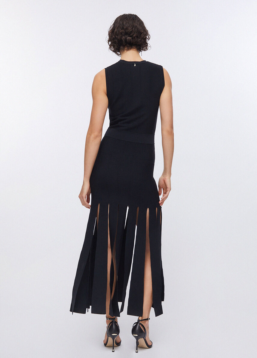 Vestido de Tricõ com franjas