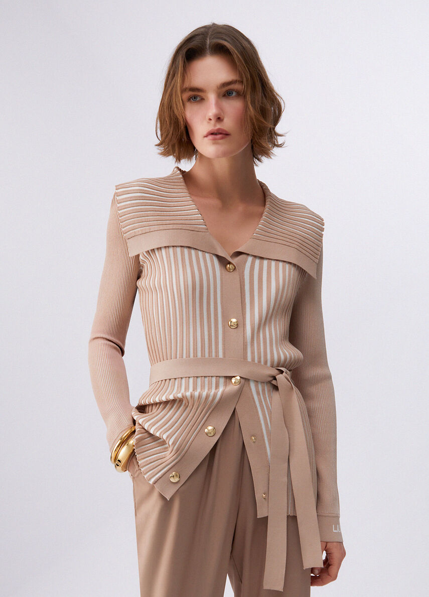Cardigan com Cinto