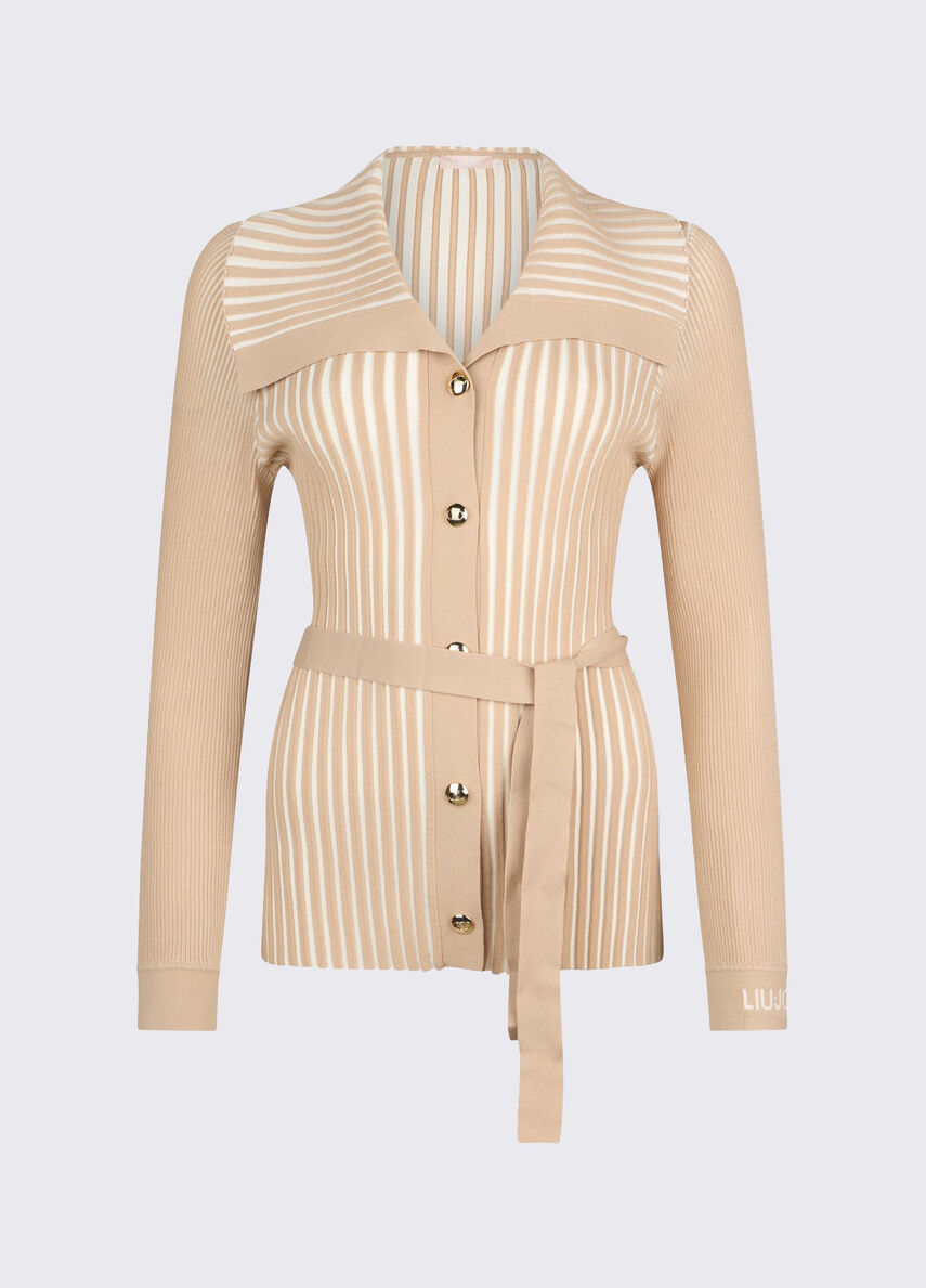Cardigan com Cinto