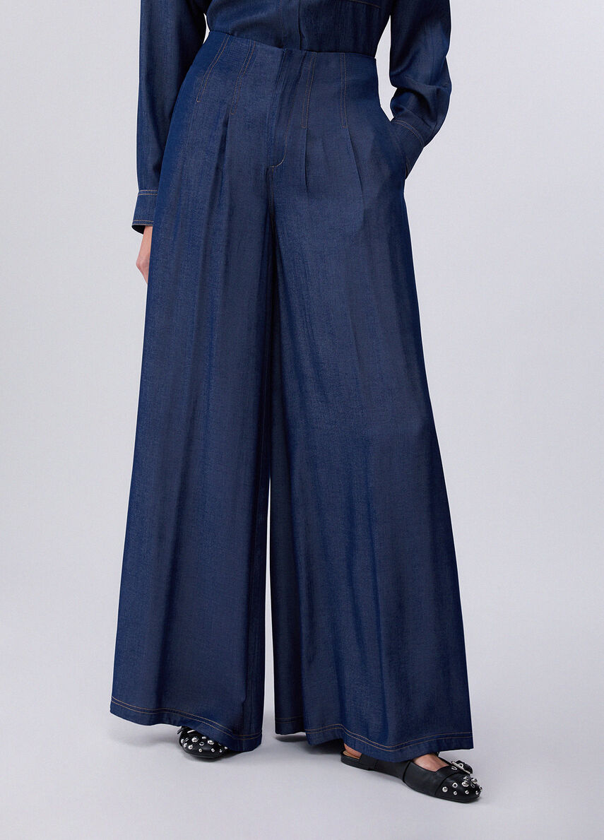 Calças jeans super flare