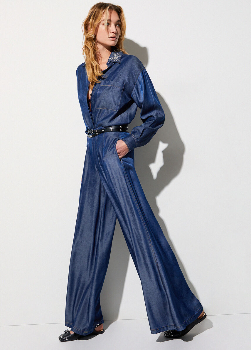 Calças jeans super flare