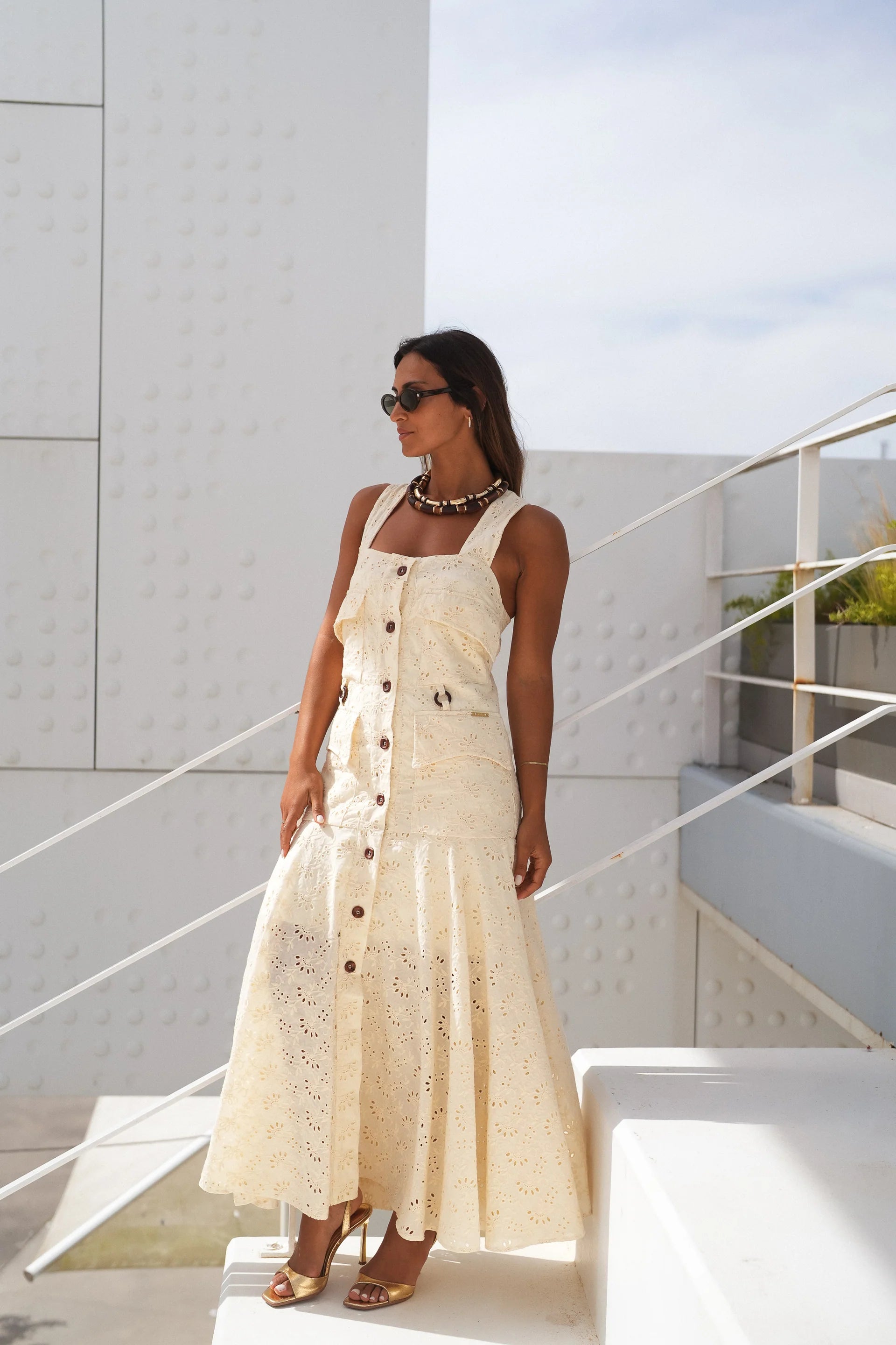 Vestido Celeste